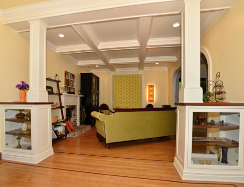 White Coffered Ceiling