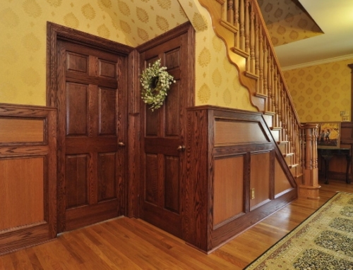 Red Oak Wainscoting and Doors