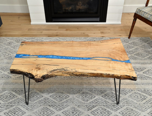 Spalted Maple Blue River Coffee Table